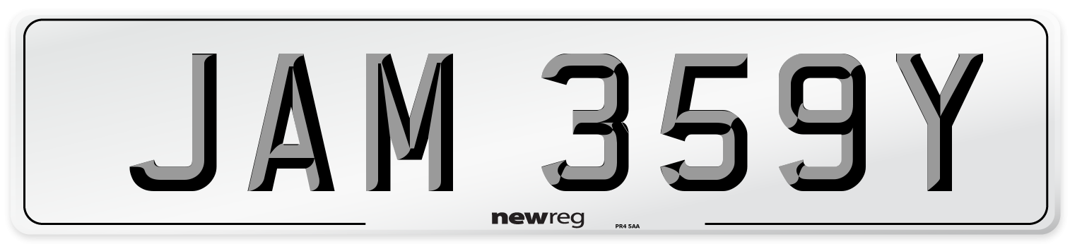 JAM 359Y Number Plate from New Reg